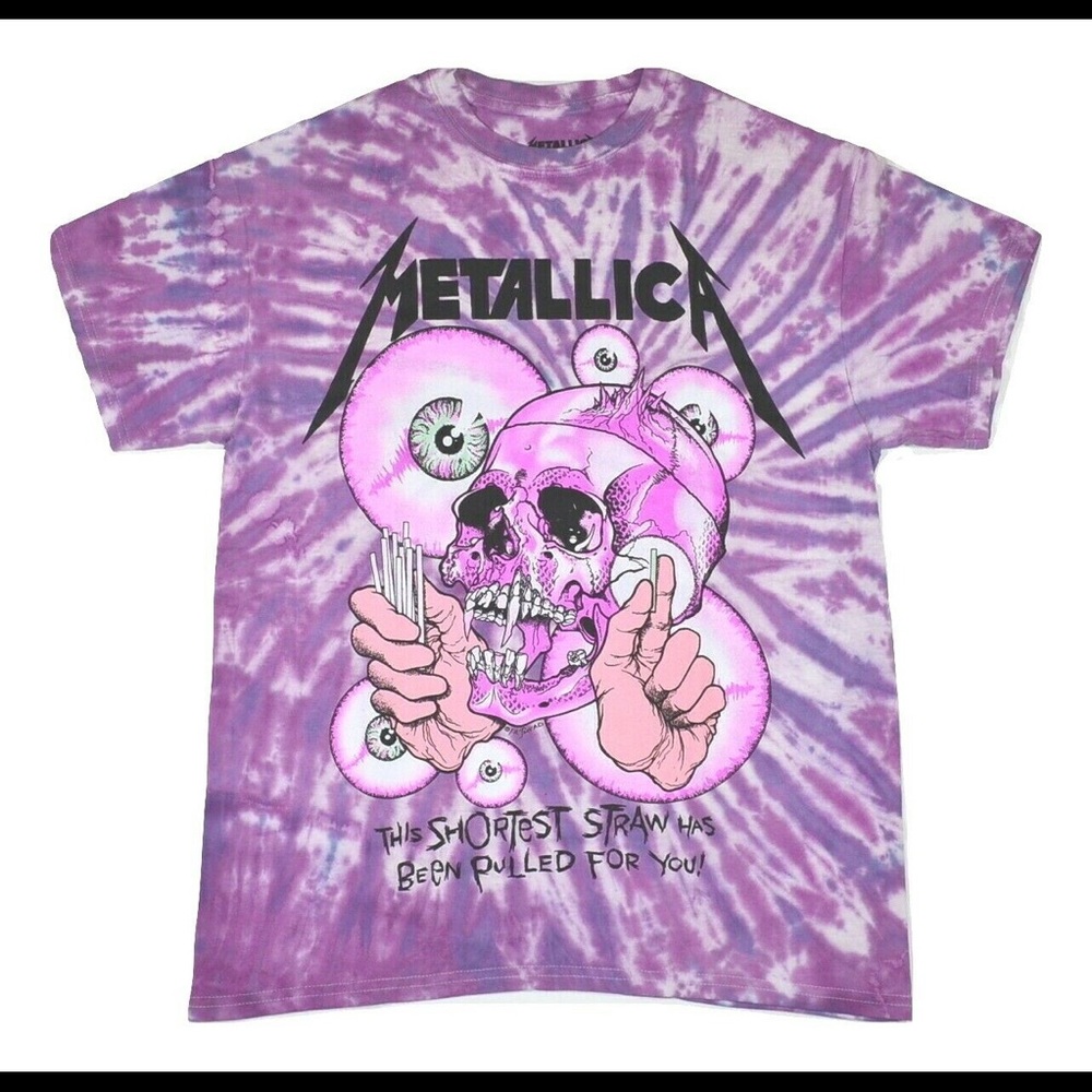 Purple Tie Dye Metallica T-Shirt